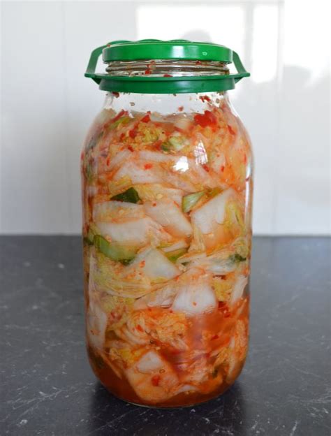 Quick Kimchi (Fermented Cabbage) - What's Cooking Ella