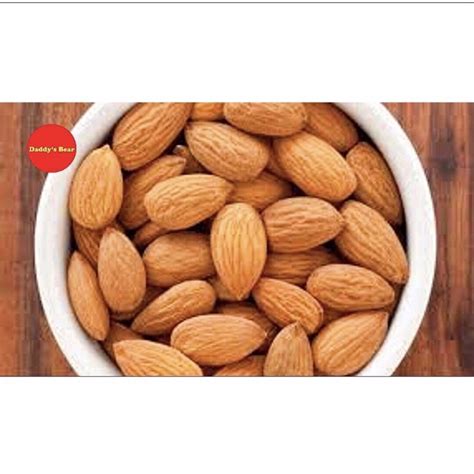 Raya Raya G Whole Almond Raw Kacang Badam Mentah Fresh Shopee