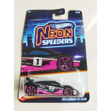 Hot Wheels Neon Speeders Porsche GT Mclaren F GTR Ford Gt BMW M GT Mercedes AMG GT