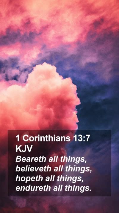 Corinthians Kjv Mobile Phone Wallpaper Beareth All Things