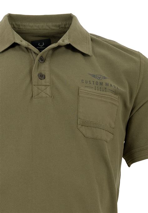 Questo Poloshirt für Herren in olive | JeansWelt