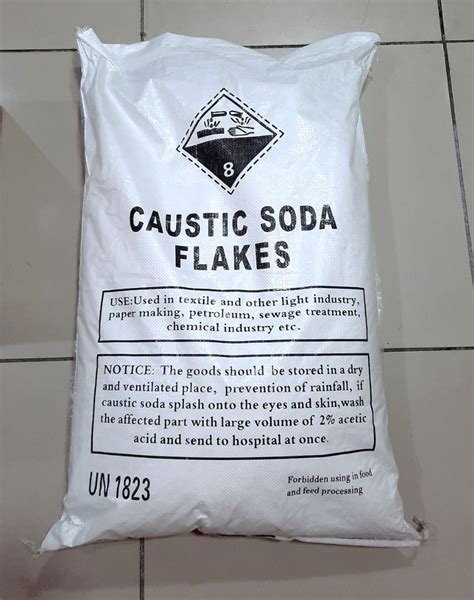 Caustic Soda Sodium Hydroxide Flakes Lye Formosa Taiwan And China 25kgs