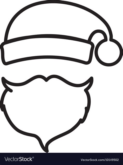 Santa Cartoon Merry Christmas Icon Graphic Vector Image