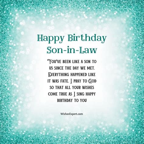 35 Cool Creative Happy Birthday Wishes For Son In Law Artofit