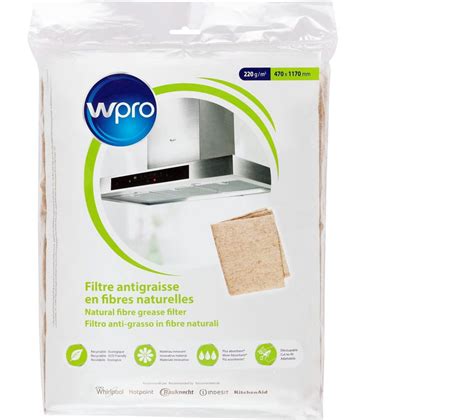 Filtre de hotte à découper WPRO Anti graisses 220g NGF221 Accessoire