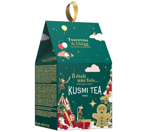 KUSMI TEA Coffret Maisonnette avec 2 miniatures Tsarevna et Glögg