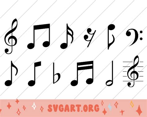 Music Notes SVG - Free Music Notes SVG Download - svg art