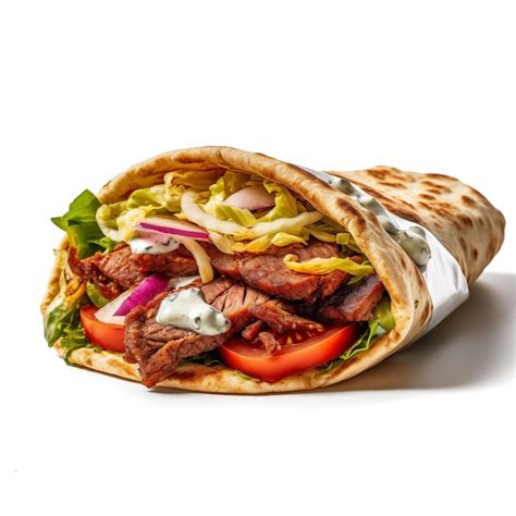 Premium Photo Isolated Doner Delights Premium Graphics For Your