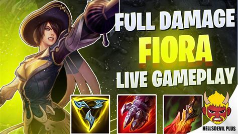 Fiora Full Damage Build Is Crazy Wild Rift Hellsdevil Plus Gameplay