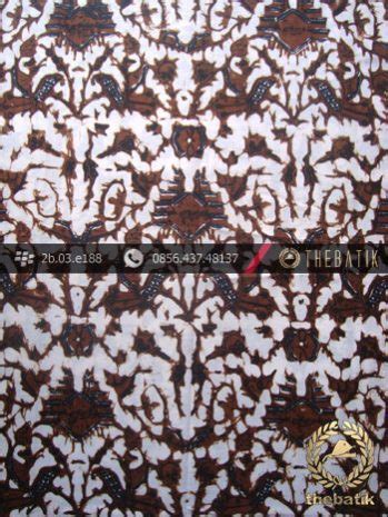 Jual Kain Batik Klasik Jogja Motif Semen Baru Sogan THEBATIK CO ID