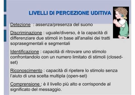 PERCEZIONE UDITIVA Proce