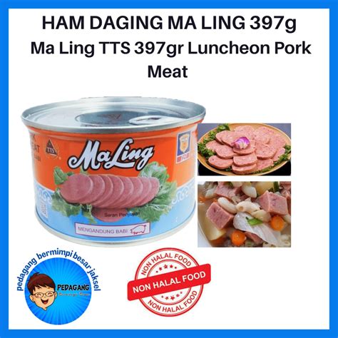 Jual HAM DAGING MA LING 397g Ma Ling TTS 397gr Luncheon Pork Meat