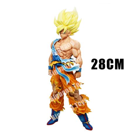 28cm Dragon Ball Z Figure Goku Anime Figures Super Saiyan Goku Gk