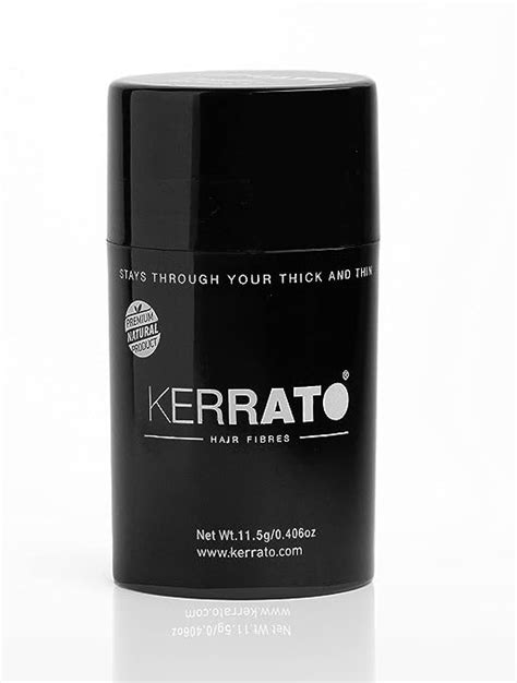 Buy Kerrato Hair Fibres For Thinning Hair Jet Black Natural 11 5g