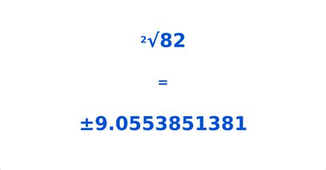 What Is The Square Root Of 82 Information And Calculator