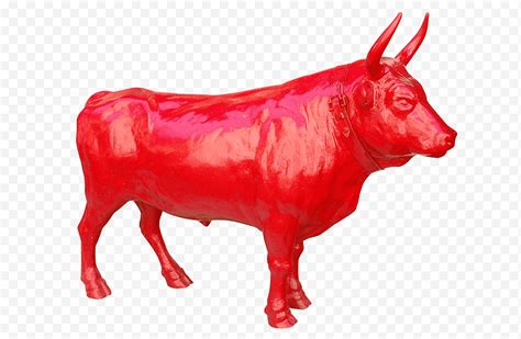 Drawing Of Family, Bull, Red, Spanish Fighting Bull, Charging Bull ...