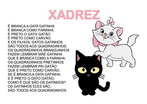 Atividades A Historia Do Gato Xadrez