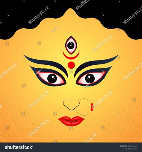 face  ma durga images stock  vectors shutterstock