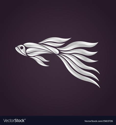 Guppy Fish Logo Icon Design Royalty Free Vector Image