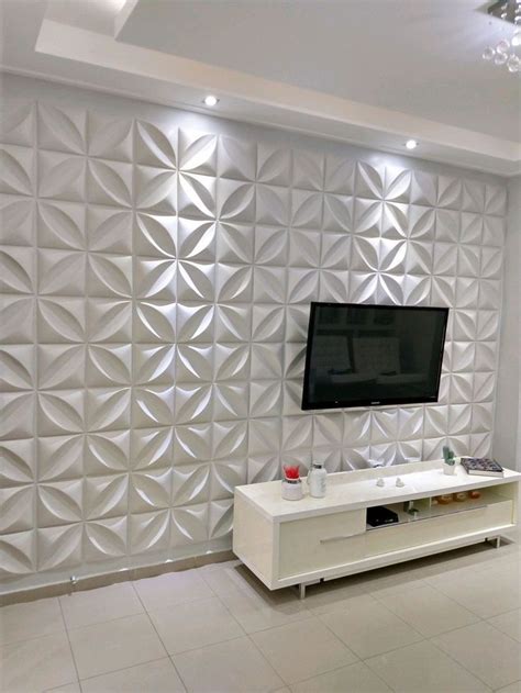 Parede De Gesso 3d Sala Pequena - Parede com Gesso 3d: dicas e inspirações de ambientes | Painel de ...