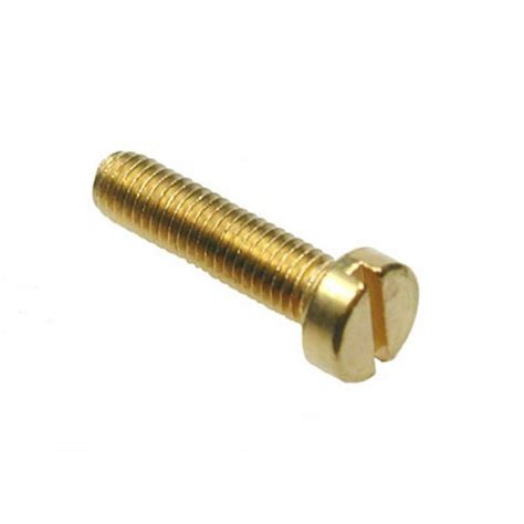 Cheese Slotted Machine Screws Brass