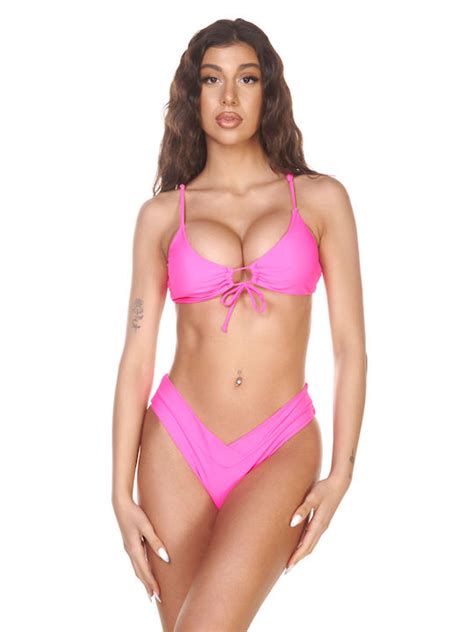 Comfort Set Bikini Τριγωνάκι Ψηλόμεσο Φούξια 20 24008 Skroutz gr