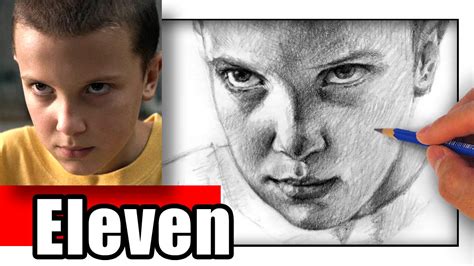 How To Draw Eleven From Stranger Things Millie Bobby Brown YouTube