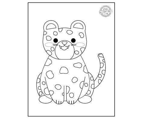 Adorable Page De Coloriage Gratuite De Jaguar