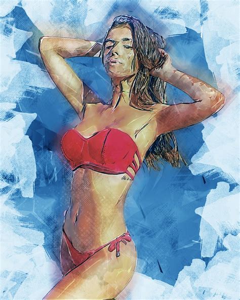 Mujer Bikini Cuadro Imagen Gratis En Pixabay