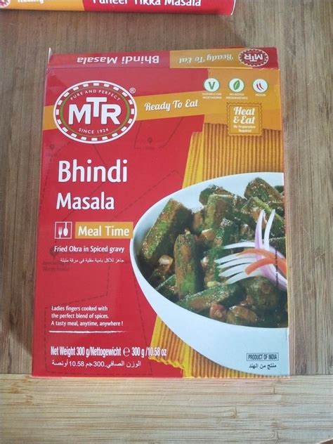 Mtr Ready To Eat Bhindi Masala G Amazon Au Pantry Food Drinks