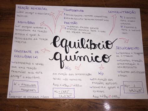 A Piece Of Paper With Writing On It That Says Equiblio Quimico