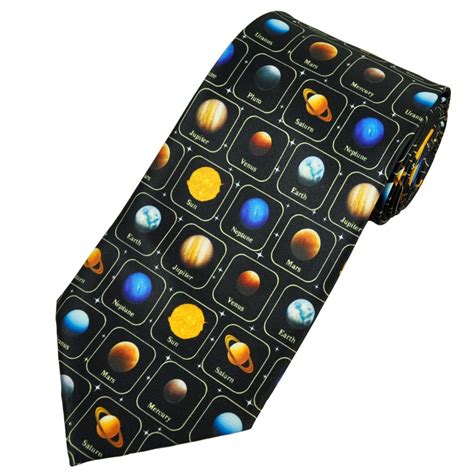 Planets Of The Solar System Astronomer Men S Novelty Tie From Ties