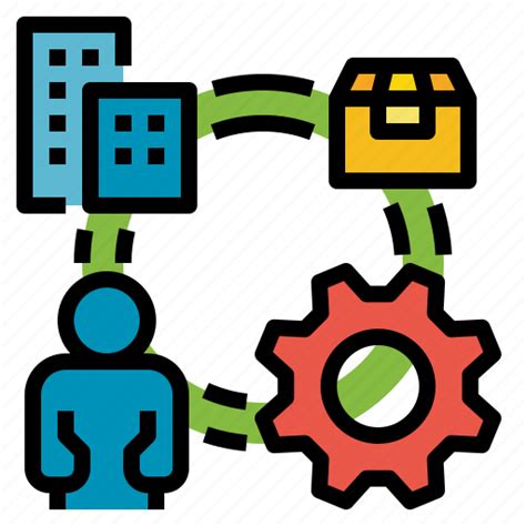 Chain Distribution Management Supplier Supply Icon Download On