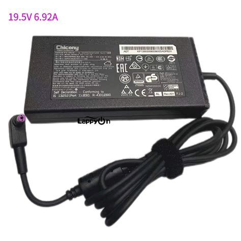 Chicony 135W 19 5V 6 92A อะแดปเตอร AC สาหรบ Acer Aspire A715 74G