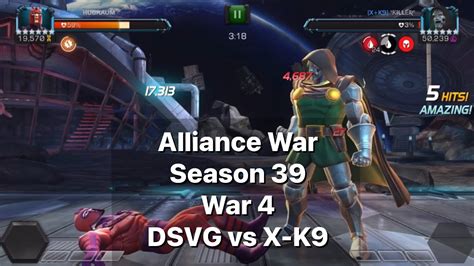 Falcon Bad But Also Good No Voiceover Mcoc Aw S39 War 4 Vs X K9 Youtube