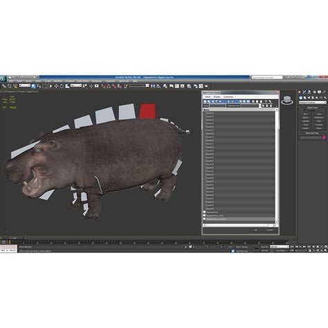 Hippopotamus Rigged 3d Модель 3d Модель 99 Unknown Max Free3d