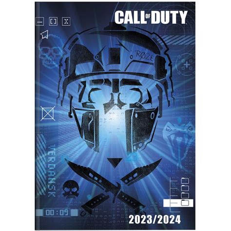 Agenda Scolaire Journalier Call Of Duty Bleu Et Noir 2023 2024 Pas Cher