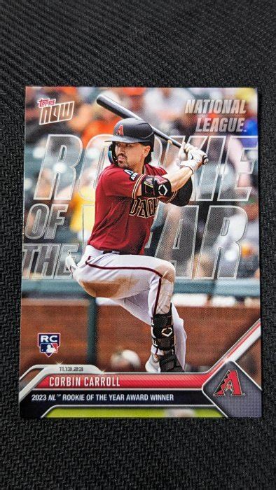 Topps Now Os Corbin Carroll Roy Rookie Of The Year