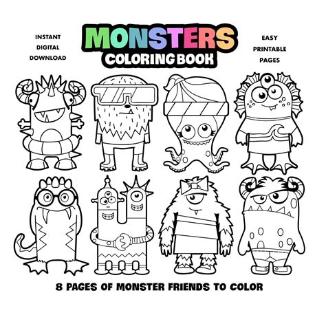 Color Monster Coloring Pages