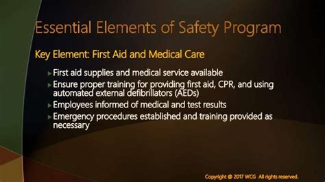 Essential Elements To An Effective Safety Program