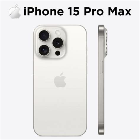 Buy Apple Iphone Pro Max Physical Dual Sim Gb White Titanium