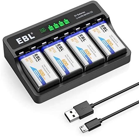 Ebl Universel Direct Chargeur De Piles Rechargeables Pour Aa Aaa Et V