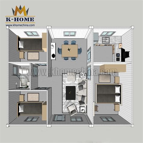 Prefab 3 Bedroom Apartments Building Complexes China Container House