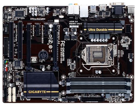 Motherboard specification GIGABYTE GA-B85-HD3 (rev. 1.x)
