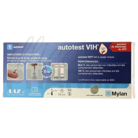 Autotest Dépistage Vih Sida Pharmacie Illicopharma