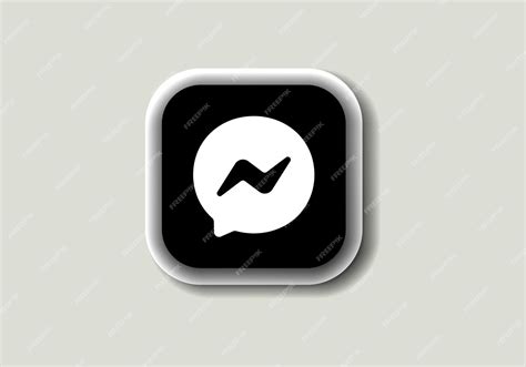 Premium Vector | Facebook messenger new logo and icon printed on white ...