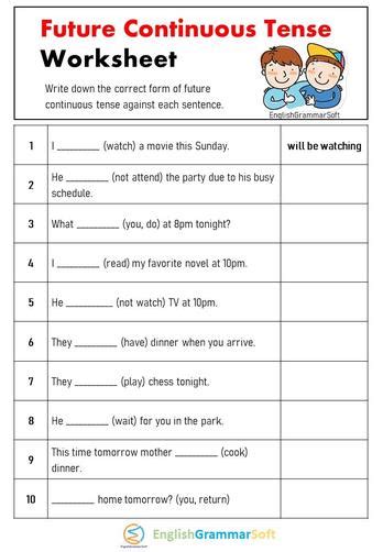 Past Continuous Tense Worksheet With Answers 59 Off