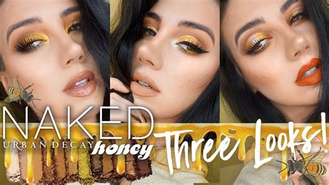 URBAN DECAY HONEY PALETTE Naked Honey Three Looks Review YouTube