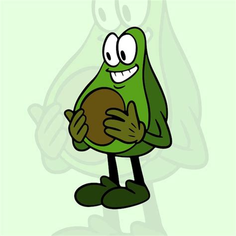 Premium Vector Avocado Fruit Retro Mascot Illustration