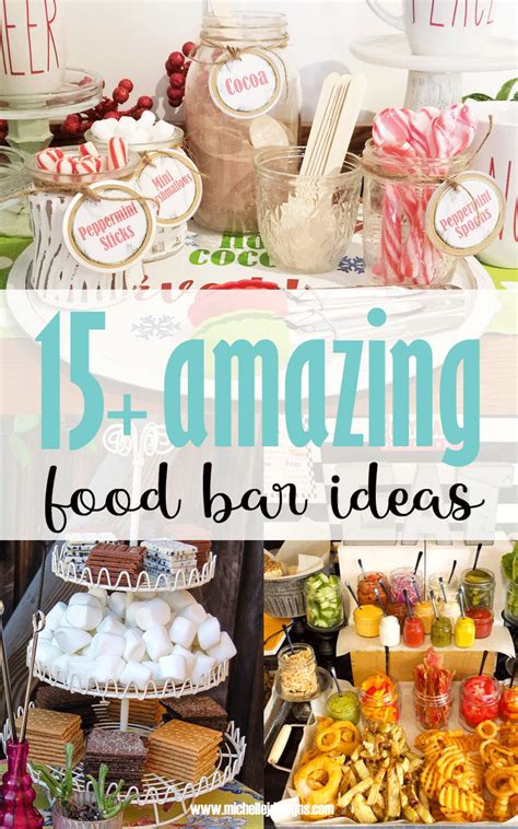 Amazing Food Bar Ideas For Your Reception Or Event Michelle James